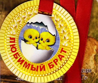 Медаль Лучший брат 4 см 1 шт в Самаре - купить по цене 270 руб. в  интернет-магазине Веселая Затея