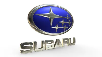 Наклейки Subaru D56 алюминий (Хромированный логотип на синем фоне) купить -  цены на iGum