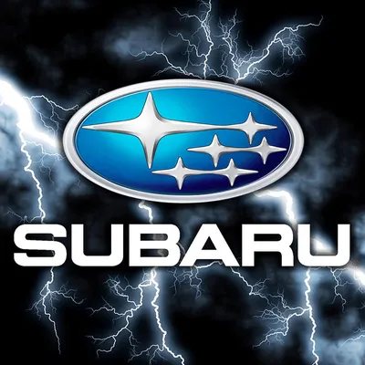 4D светящийся логотип Subaru Белого цвета на заднюю часть автомобиля с  доставкой по Москве и России! - Москва