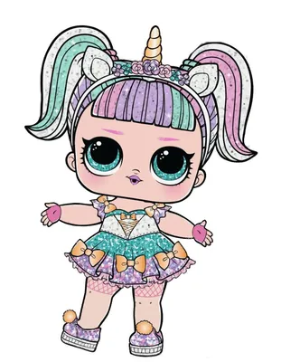 LOL Surprise Sparkle Series Unicorn | Lol dolls, Cute dolls, Doll drawing