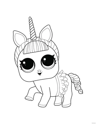LOL Unicorn Coloring Pages Doll and Pet for Easter. | Unicorn coloring  pages, Easter coloring pages, Barbie coloring pages