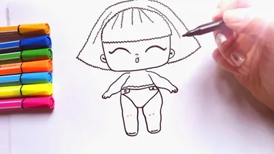 Картинки куклы лол для срисовки (30 рисунков)
