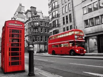 Фотообои Лондонский автобус на стену, купить фотообои лондонский автобус в  интернет-магазине WallArt®