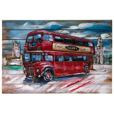Наклейка Лондонский автобус на Стену – Купить | Виниловые стикеры из  каталога интернет магазина allstick.ru