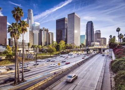 Photos California Los Angeles USA Roads Skyscrapers Cities 4847x3505