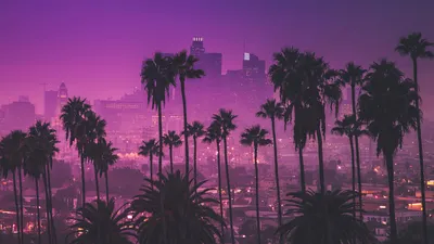 Wallpaper Los Angeles, Downtown Los Angeles, Atmosphere, Cloud, Afterglow,  Background - Download Free Image