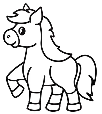 Рисунки для срисовки в скетчбук лошади - 66 фото