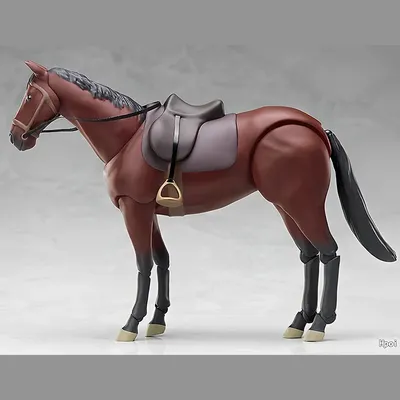 Девушка аниме на лошади» — создано в Шедевруме