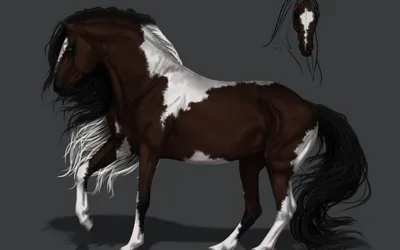 Лошадь в стиле Аниме» — создано в Шедевруме