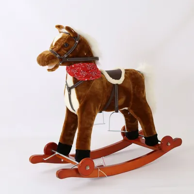 Детская деревянная лошадка-качалка в виде единорога | AliExpress