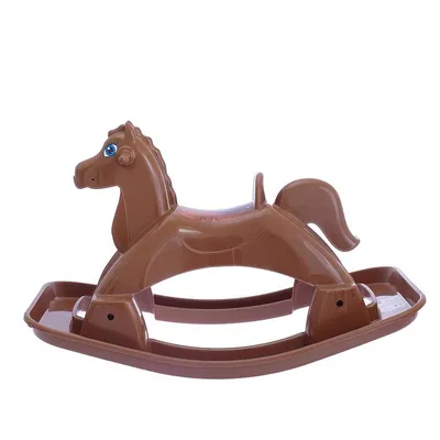 Деревянная плюшевая лошадка на колесиках, лошадь на колесах детская (высота  - 30 см) розовая, цена 530 грн - купить Крупные игрушки для детской новые -  Клумба