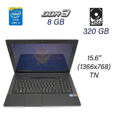 Купить ноутбук Б класса DakTech PlaidBook SP15R-UMA с экраном 15.6\" ( 1366х768) TN на базе Intel Core i5-2450M и 8 GB DDR3 в Украине