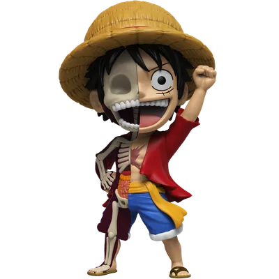 Monkey D. Luffy Eating Watermelon Sticker - Free PNG Download