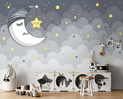 Безмолвный симпатичный детский рисунок с детскими звездами облако луна Дети  текстура фон иллюстрации Иллюстрация штока - иллюстрации насчитывающей  декоративно, бумага: 164782184