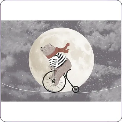 Иллюстрация Луна и звезды в стиле 2d, детский, персонажи |