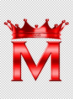 красная буква M и корона, буква M, логотип алфавита, м, синий, текст,  сердце png | Klipartz