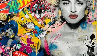 Тренч вместо платья, шпильки Christian Louboutin и красная помада: Мадонна  на съемках рекламы для MTV