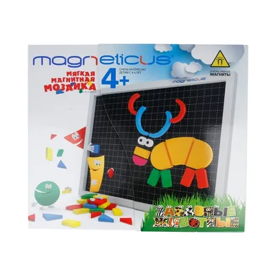 Magneticus\" Мозаика №12 Забавные животные, 5 цветов МА-60 купить за 499,00  ₽ в интернет-магазине Леонардо