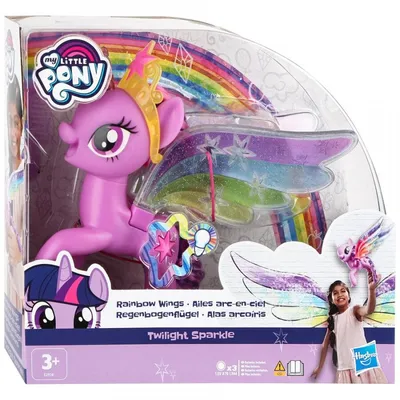 Игровой набор 'Принцесса Сумеречная Искорка' (Princess Twilight Sparkle),  большая говорящая пони, со световыми эффектами, русская версия, My Little  Pony [A3868]