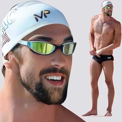 Ростовая фигура Майкл Фелпс (Michael Phelps) 615х1800 мм - купить по  выгодной цене | Магазин шаблонов Принт100