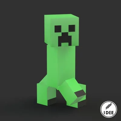 Minecraft - Creeper Symbol Wall Poster with Wooden Magnetic Frame, 22.375\"  x 34\" - Walmart.com