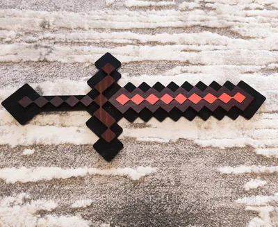 Меч Майнкрафт (Незеритовый), ЭКО игрушки, меч Minecraft. Пиксельный меч из  фанеры качественный. (ID#1470153966), цена: 185 ₴, купить на Prom.ua