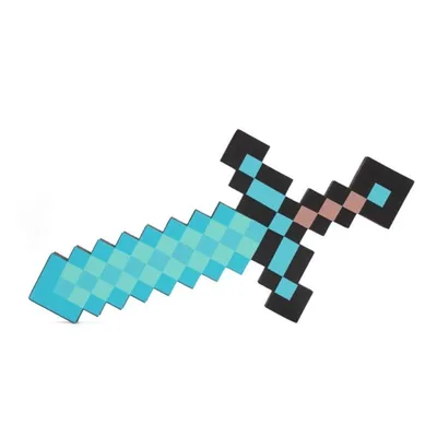 Алмазный меч Майнкрафт (Minecraft) 60 см (пена EVA), mo0002: купить в  интернет- магазине Miniciti.ru