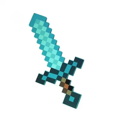 Алмазный меч Майнкрафт: купить пиксельные мечи из игры Minecraft в интернет  магазине Toyszone.ru