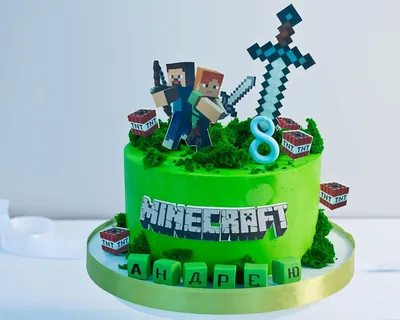Торт Minecraft - Кондитерские изделия в Киеве