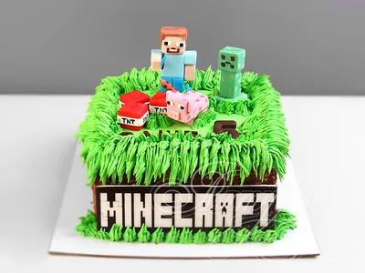 Marmelad cafe - Торт в стиле компьютерной игры Minecraft | Facebook