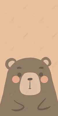 Оригинальный милый медведь мобильный телефон обои Фон Обои Изображение для  бесплатной загрузки - Pngtree