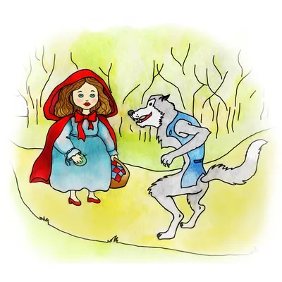 Alena Afanasova: В мире сказок. Красная шапочка и Волк