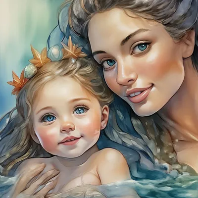 Раскраски Мама и дочка 🖍. Раскрашиваем любимыми цветами бесплатно и с  улыбкой 👍