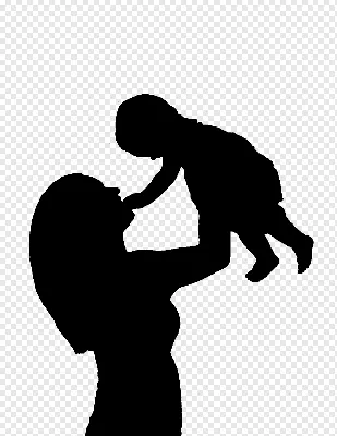 Рисунок, девушка с ребенком на руках | Пикабу