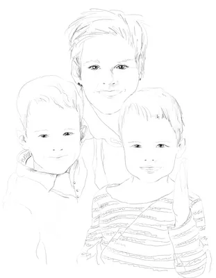 Картина \"Мама-ангел\", мама с двумя детьми, карандаши в интернет-магазине на  Ярмарке Мастеров | Картины, … | Картины, Картины в стиле абстрактного  искусства, Рисунки