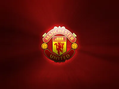 Фотография Логотип эмблема Manchester United, English Club Футбол