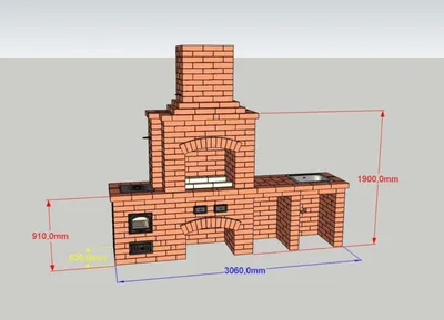 Функциональные кирпичные барбекю и мангалы \"Под Ключ\".