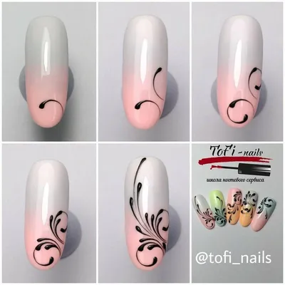 Маникюр пошагово | Nail art techniques, Nail art hacks, Nail art tutorial