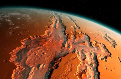 Живые видео обои Космос - Огненный Марс