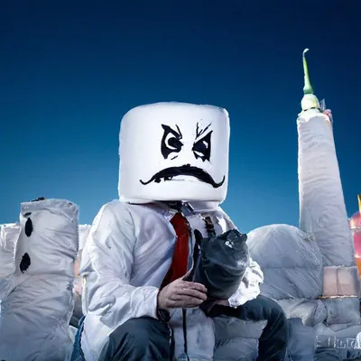 Создать мем \"marshmello dj, маршмеллоу человек, пацаны крутые\" - Картинки -  Meme-arsenal.com