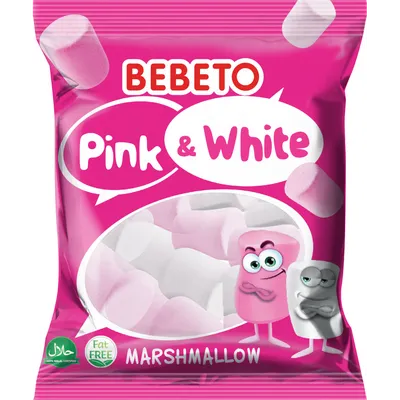 Купить Суфле Маршмеллоу PINK-WHITE/12шт по 30гр по цене 393₽ из Bebeto  (конфеты) в интернет-магазине - Торговый дом СФИНКС