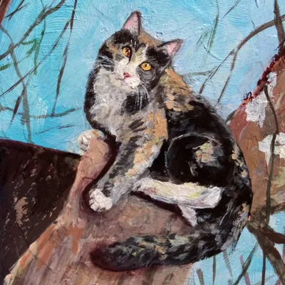 Мартовский кот» картина Дмитриевой Ольги (картон, акрил) — купить на  ArtNow.ru