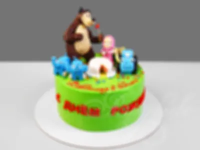 Украшения для торта. Сахарная картинка на торт \"Маша и медведь\". Декор для  выпечки - купить с доставкой по выгодным ценам в интернет-магазине OZON  (1091548854)