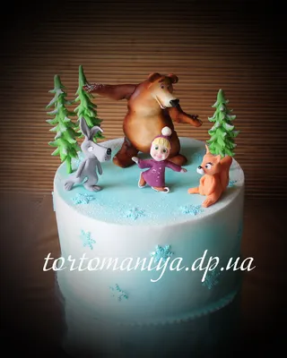 Украшения для торта. Шокотрансферная картинка на торт \"Маша и медведь\".  Декор для выпечки - купить с доставкой по выгодным ценам в  интернет-магазине OZON (1091550262)