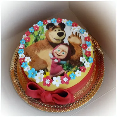 Детский торт торт маша и медведь