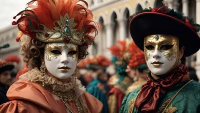 Карнавальные маски Венеции – Стоковое редакционное фото © GekaSkr #79328532