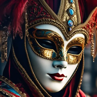 Венецианские карнавальные маски – Стоковое редакционное фото © ABCDK  #5902597