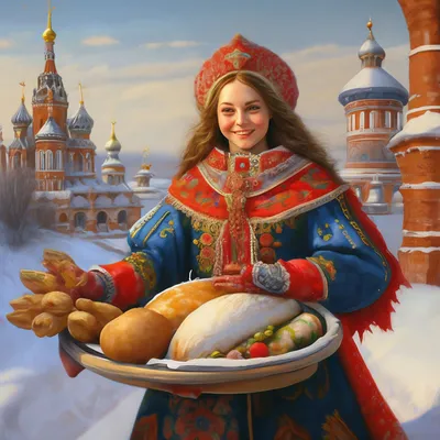 Русские гулянья на Масленицу « | Художники, Зимние сцены, Картины