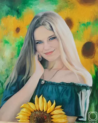 Картина маслом букет цветов в вазе SUHV93, Суханова Виктория - рисованные  картины на UkrainArt