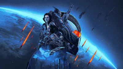 Обои для рабочего стола Mass Effect 3 Miranda Девушки Фэнтези Игры